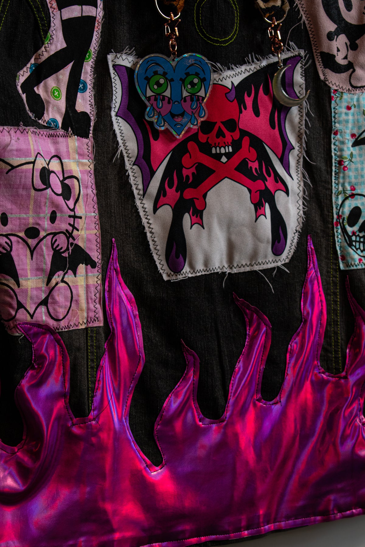 Flame Denim Vest