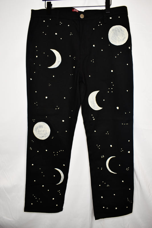 Hand Painted Pants 01 l Glow in the Dark