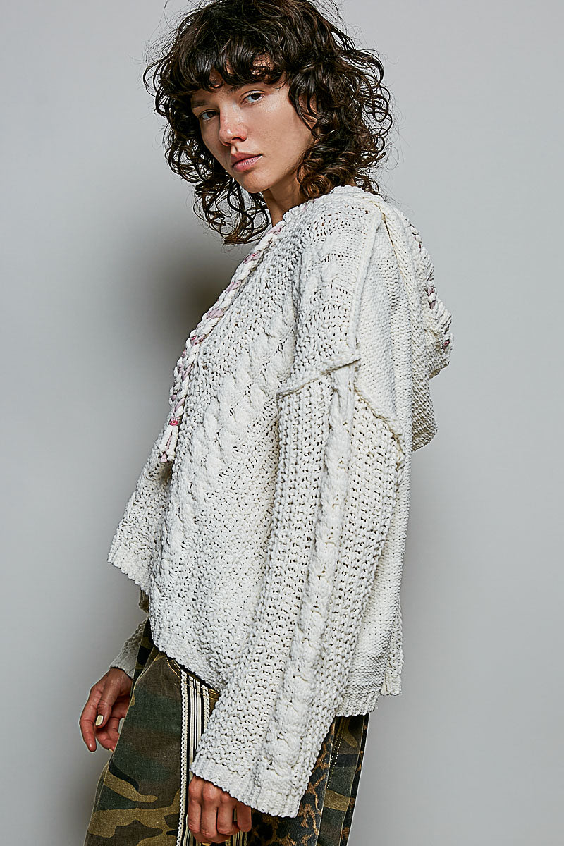Braided Garden Hooded Sweater