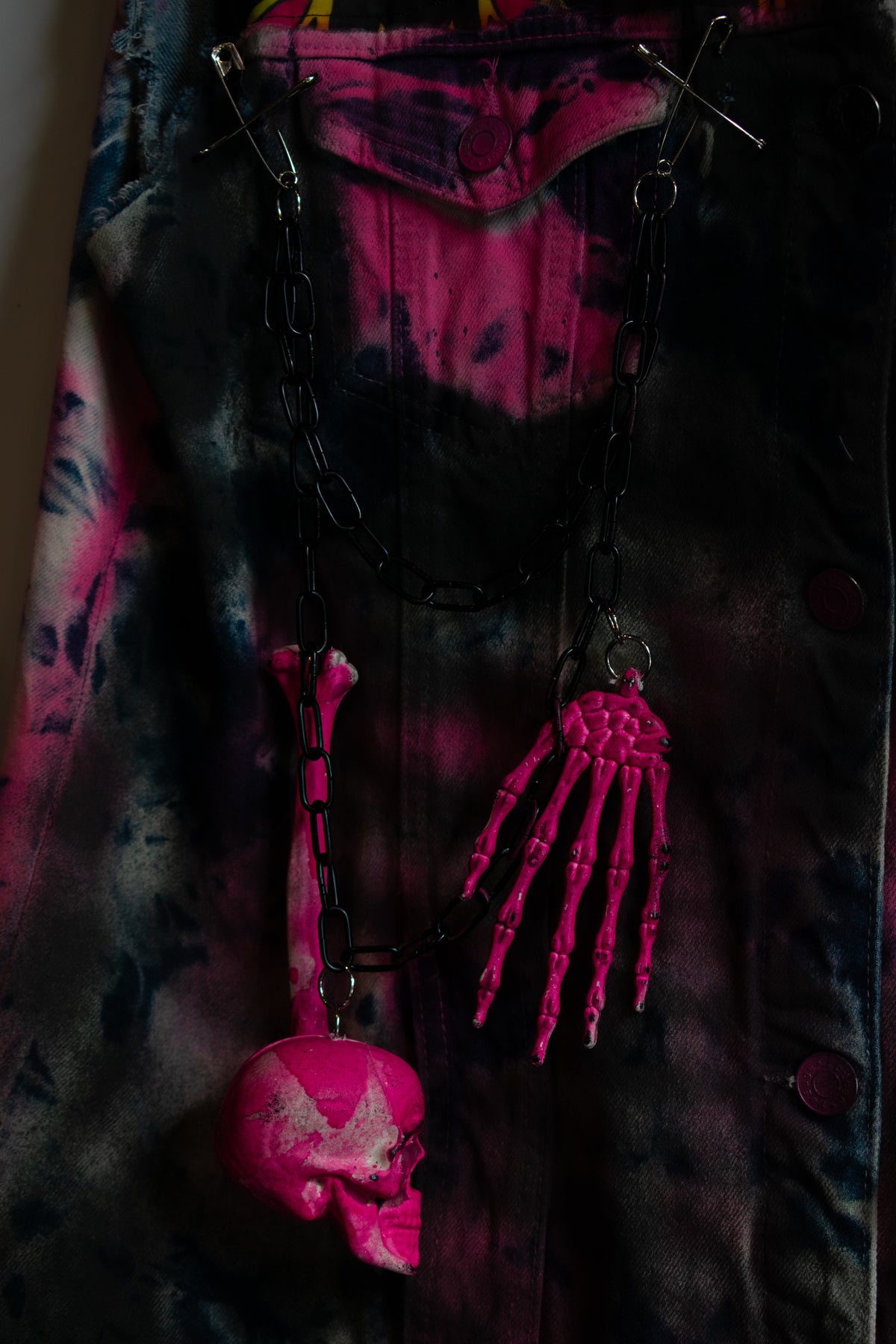 Coffin Pinup Denim Vest