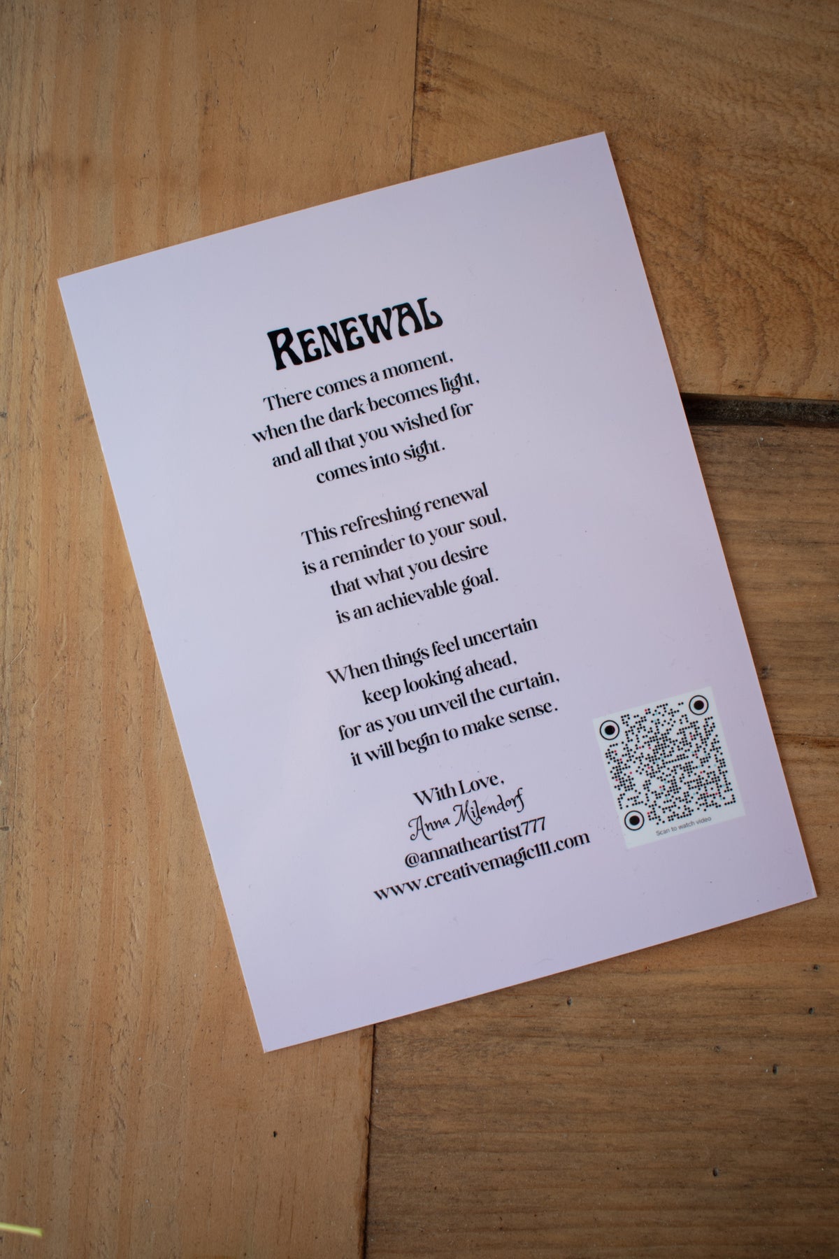 Renewal Post Card