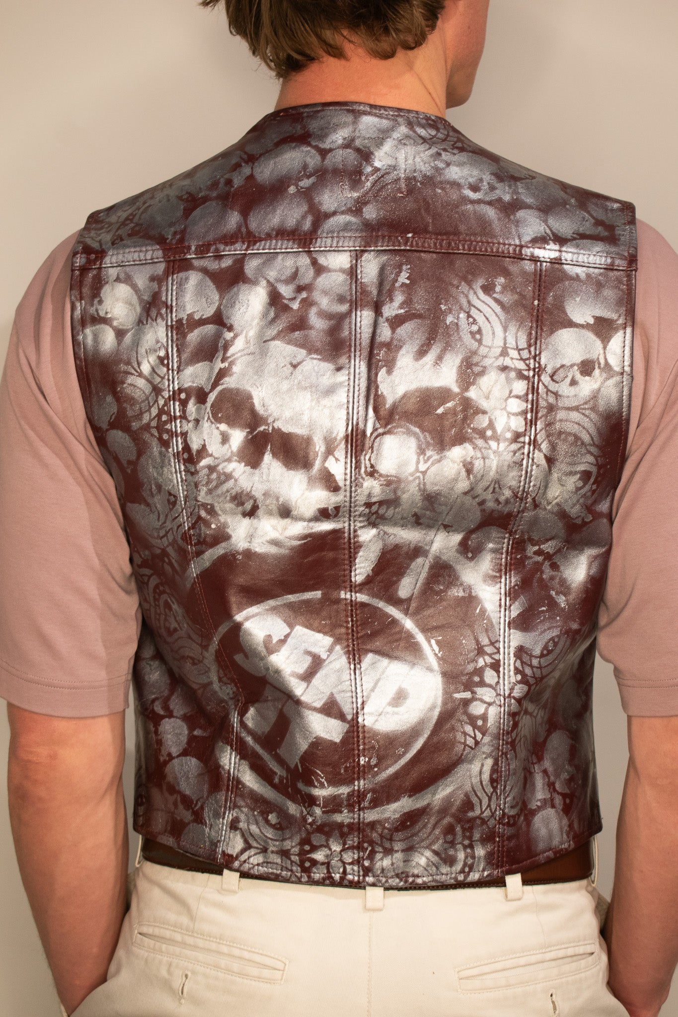 Uncle Sends Leather Vest 002 | Large