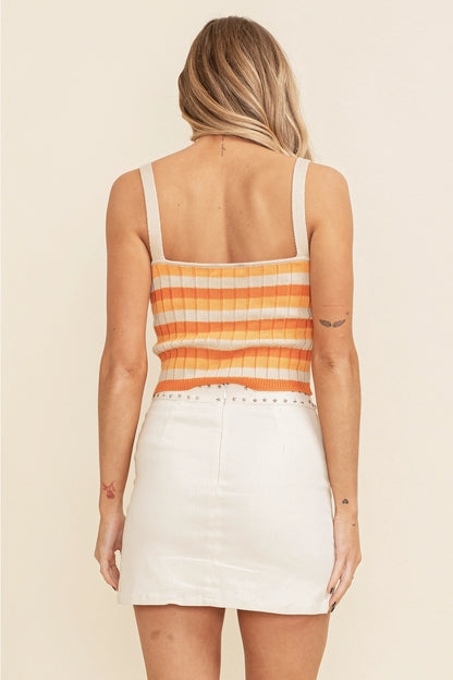 Creamsicle Knit Top