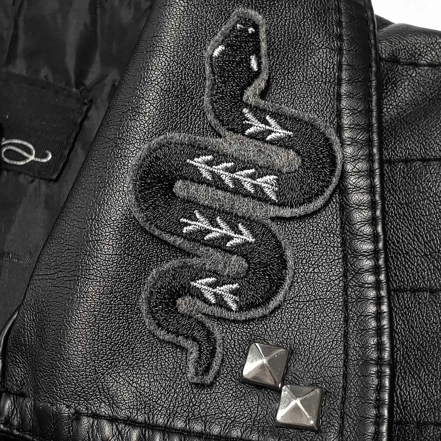 Black and Gray Snake Patch