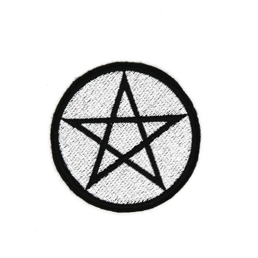 Silver Pentacle Patch