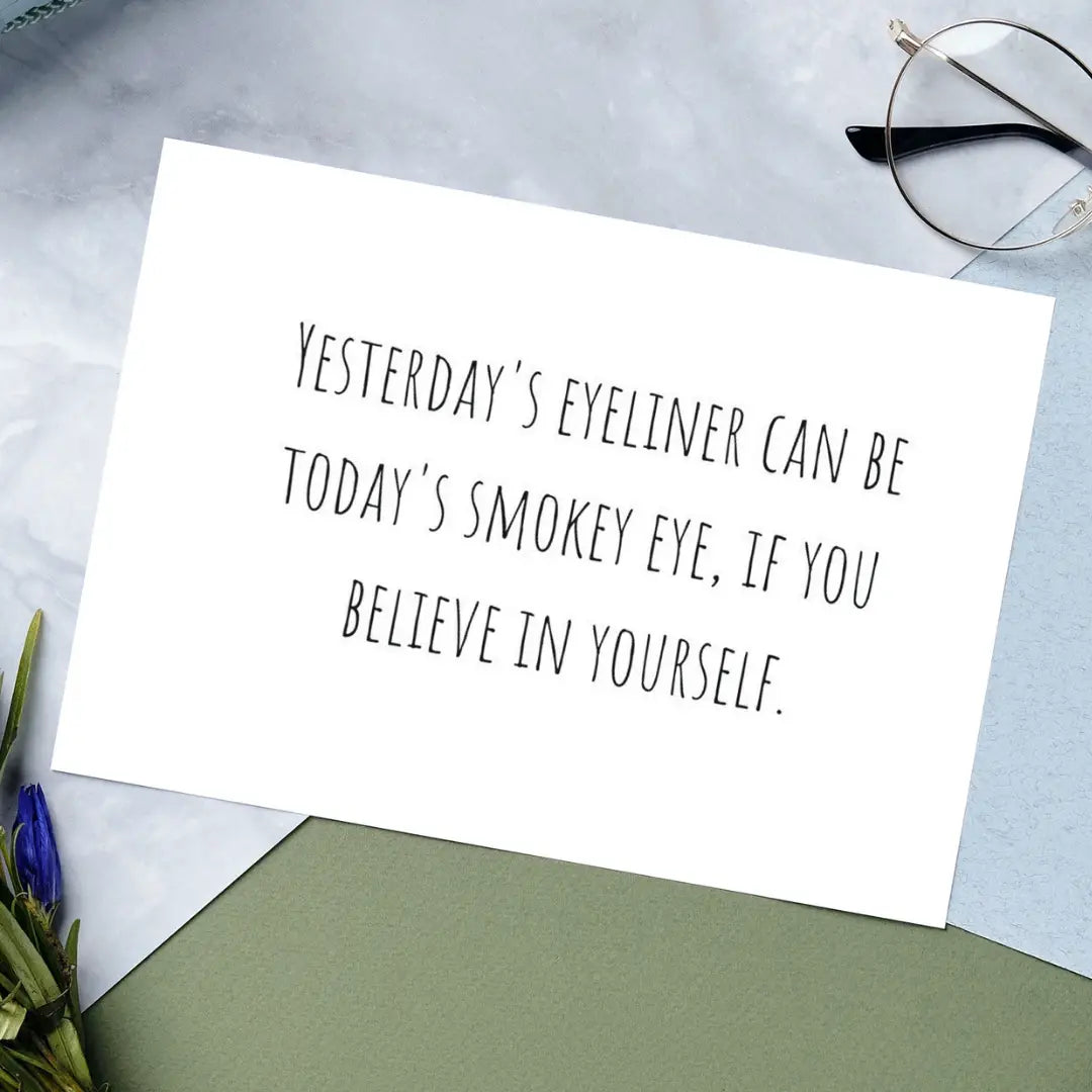 Yesterdays Eyeliner Card