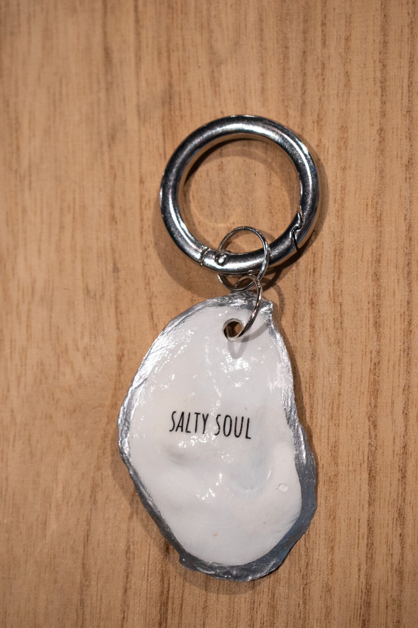 Oyster Shell Bag Charm (Salty Soul)