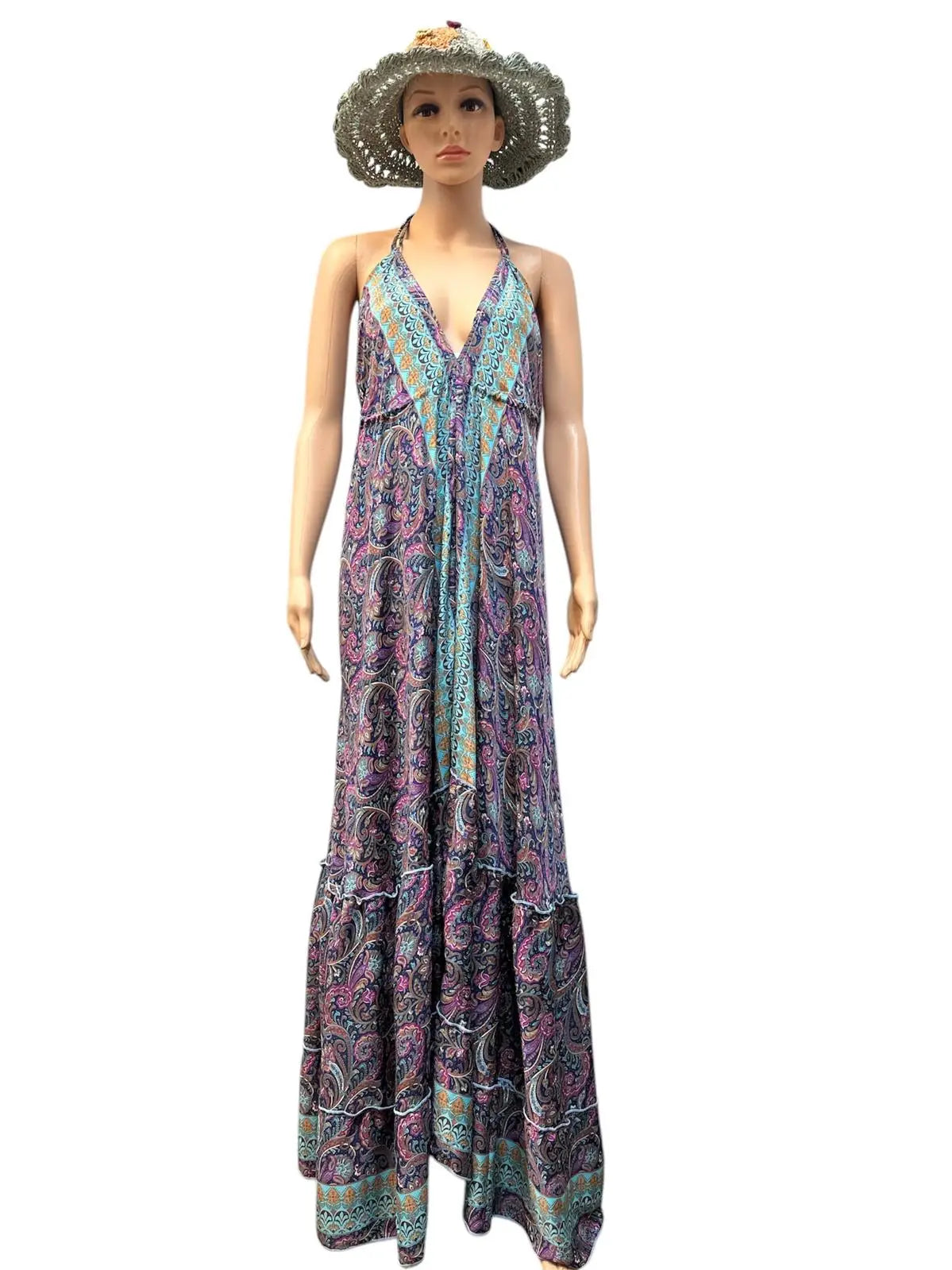 Aquatic Silky Summer Dress