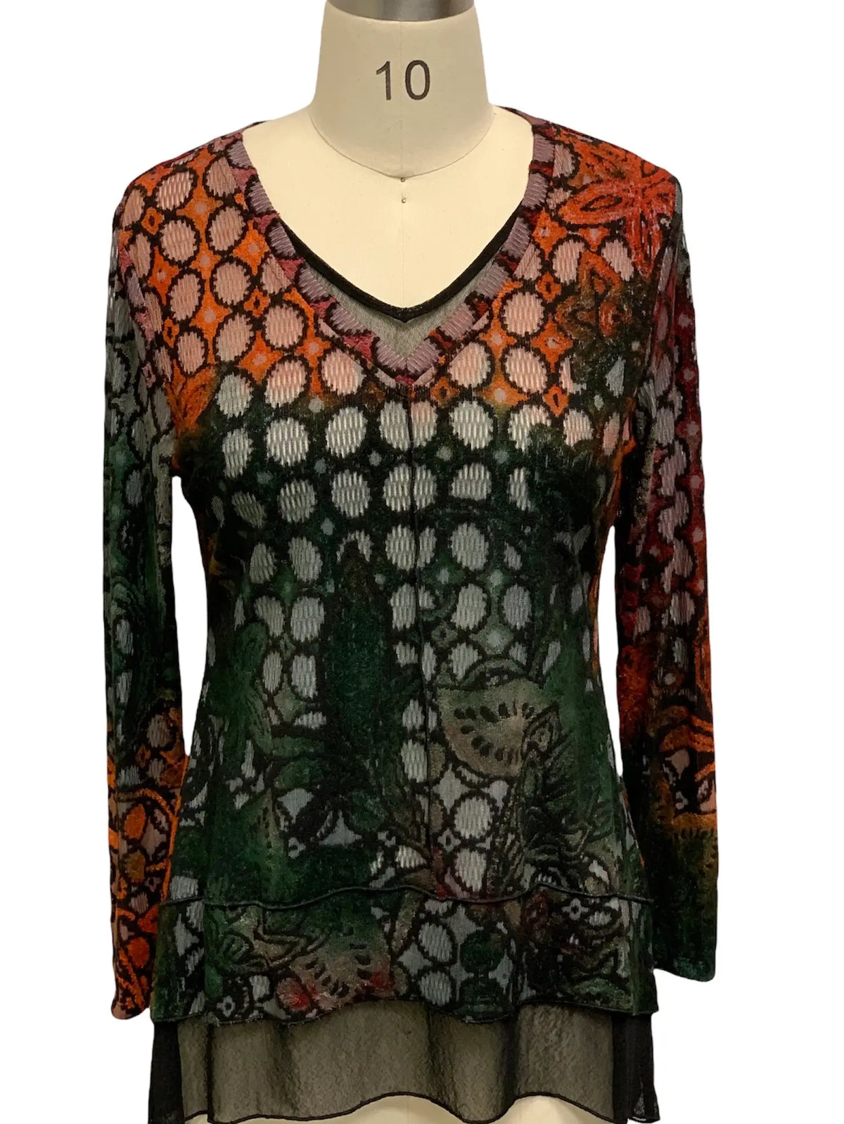 Floral Crotchet Drape Top