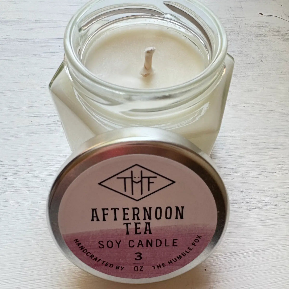Afternoon Tea Soy Candle - 3oz Hexagon Jar