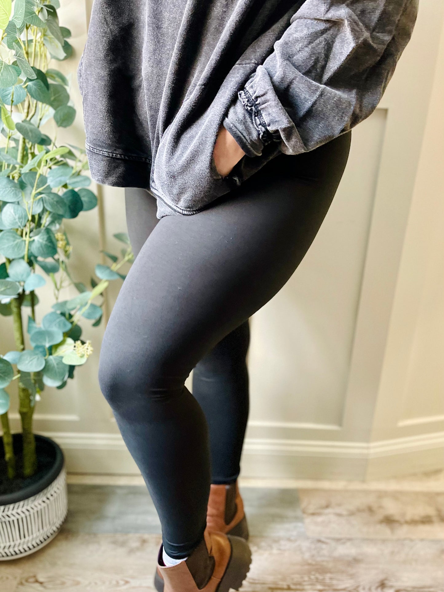 Yoga Style Leggings - 3” Waistband