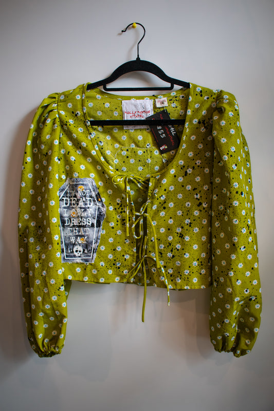 Im Not Dead Tie Top