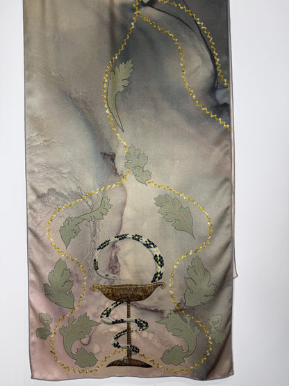 Hygieia No. 2 Silk Scarf (16” X 72”)