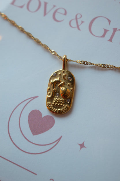 Love & Grace Zodiac Necklace