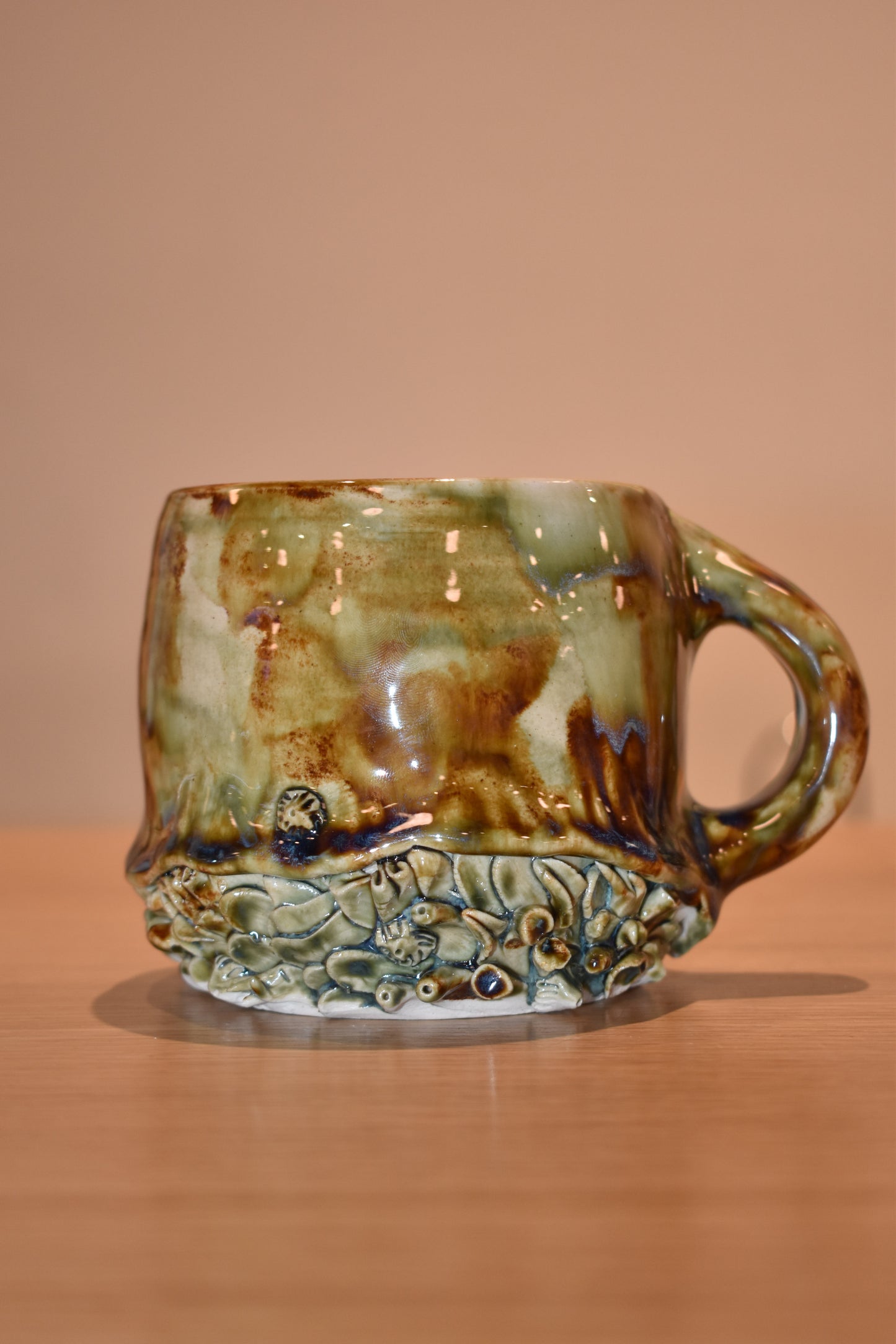 Earth Tone Coral Mug