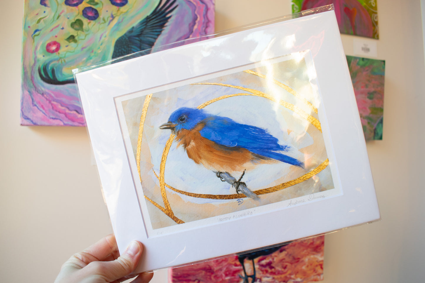 Pretty Bluebird 8x10 Print