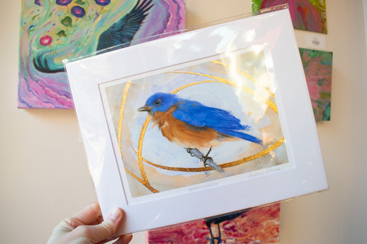 Pretty Bluebird 8x10 Print