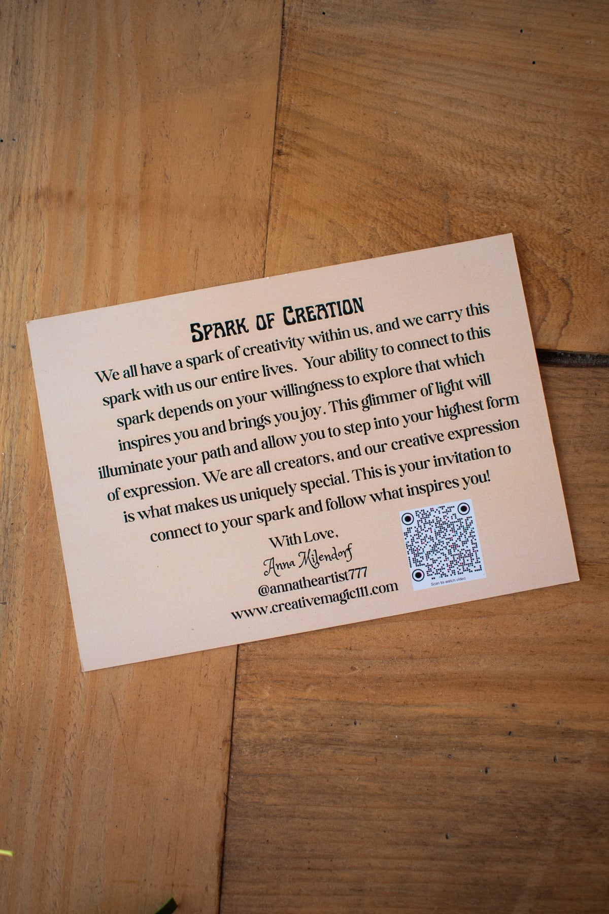 Spark of Creation Post Card