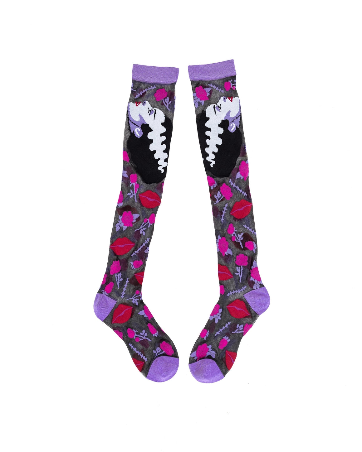 Bride of Frankenstein Knee High Socks