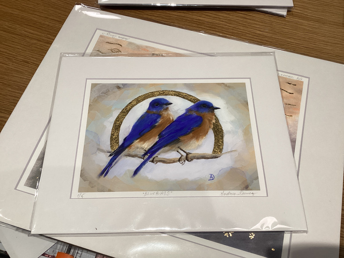 Bluebirds 8x10 Print