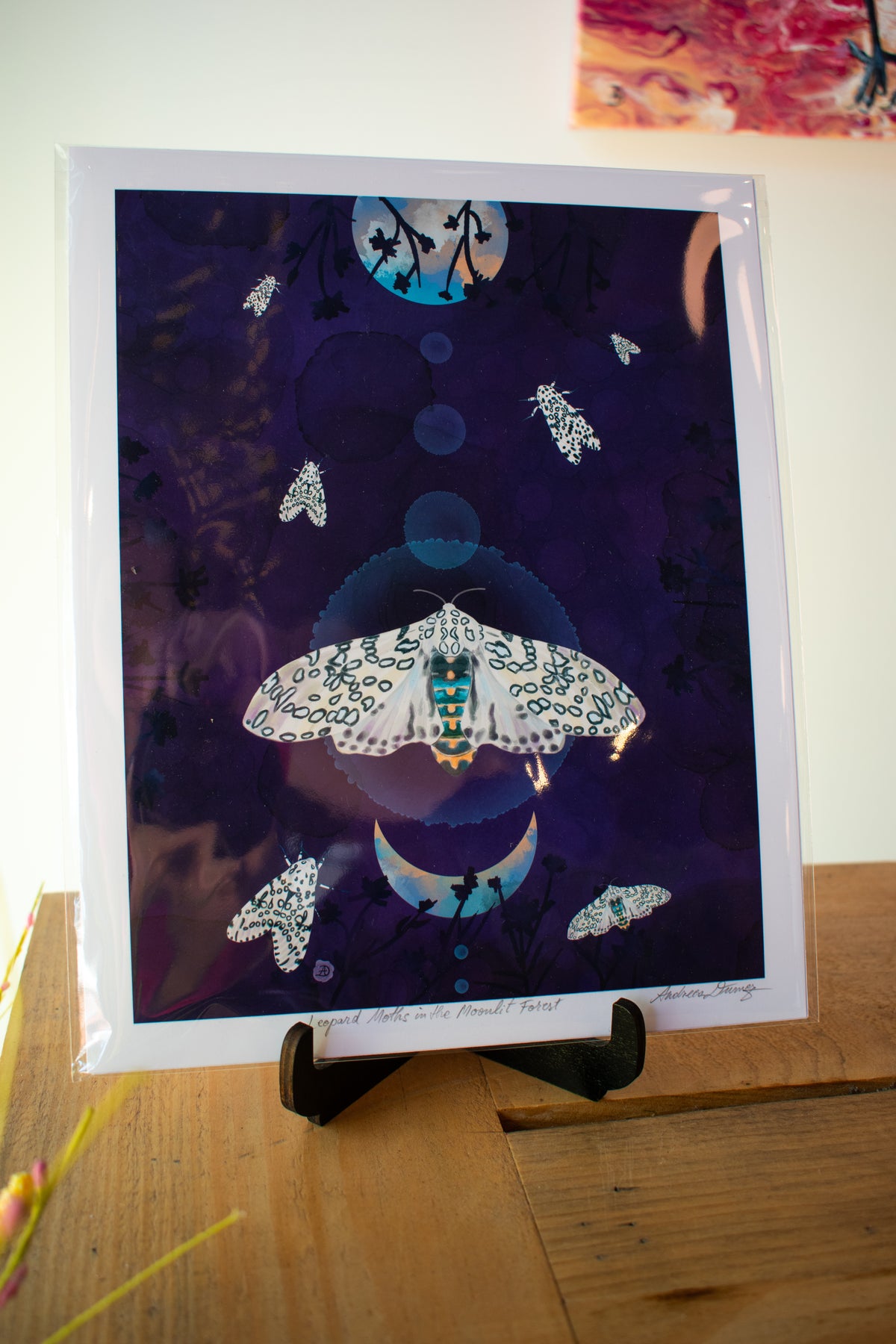 Moth Art Print 8x10 Unframed 001