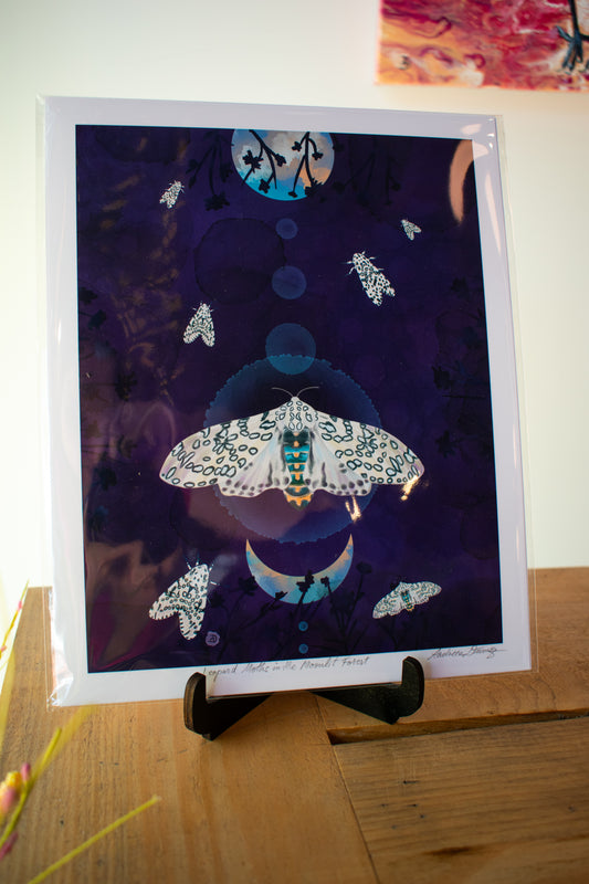 Moth Art Print 8x10 Unframed 001
