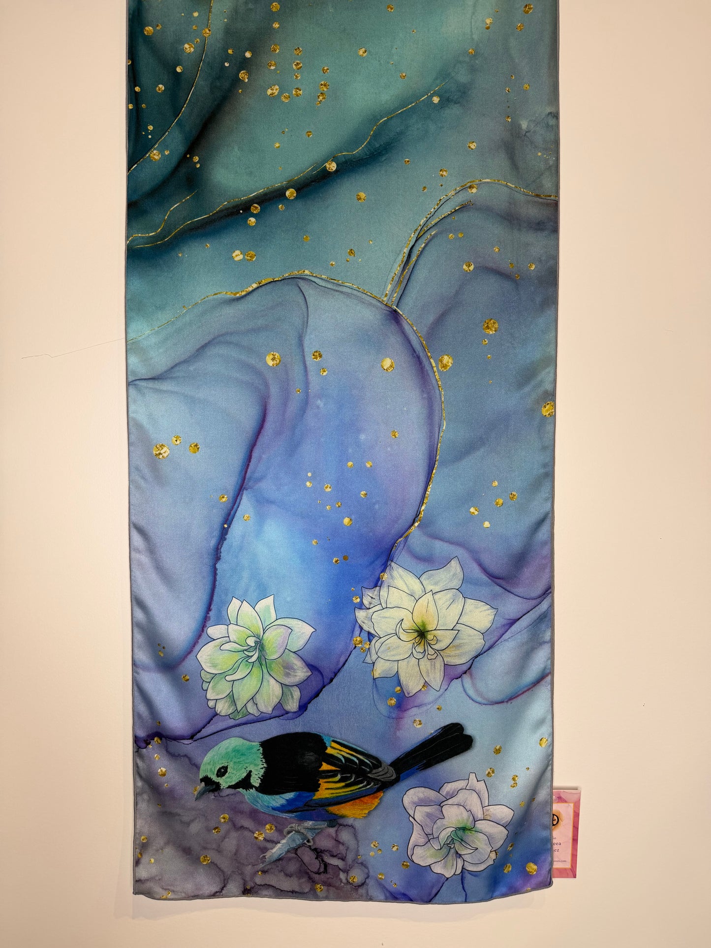 Seven-colored Tanager No. 2 Silk Scarf (16” X 72”)