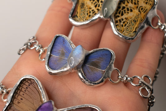 Udara Dilecta Butterfly W/ Moonstone Choker