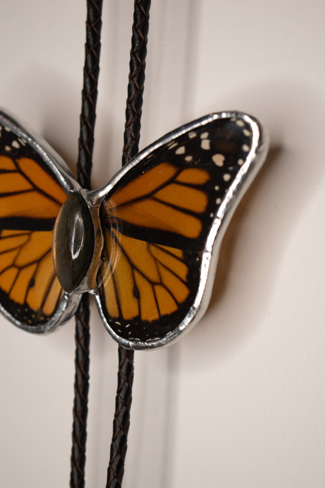 Monarch with Labradorite Bolo Tie