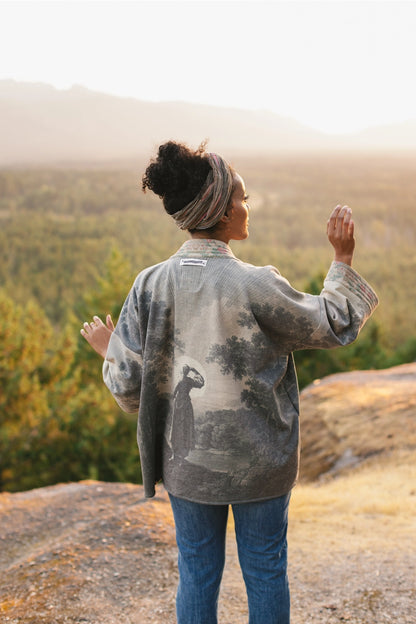 Still I Rise Fleece Kimono Jacket