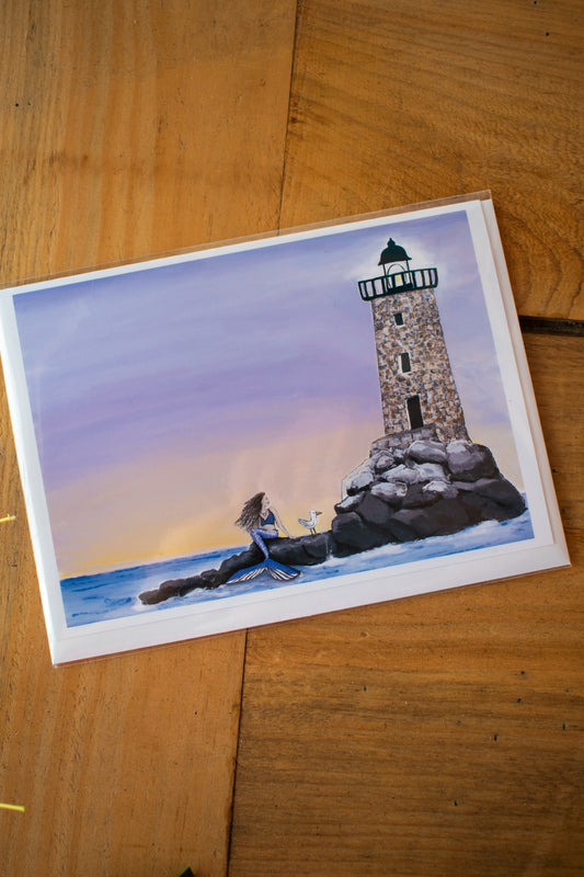 Mermaid At Whaleback Card