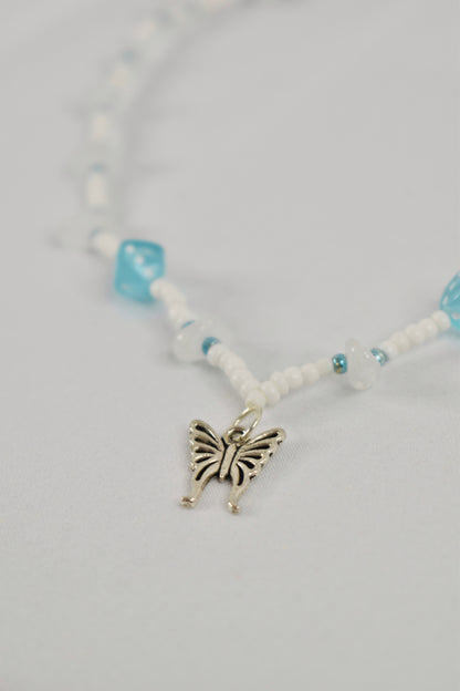 Blue Butterfly Choker Necklace
