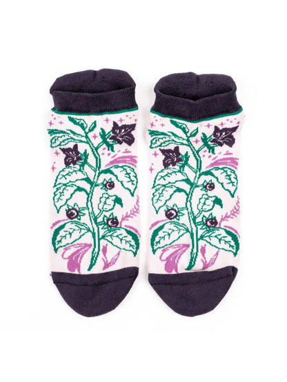 Foot Clothes | Belladonna Deadly Nightshade Ankle Socks