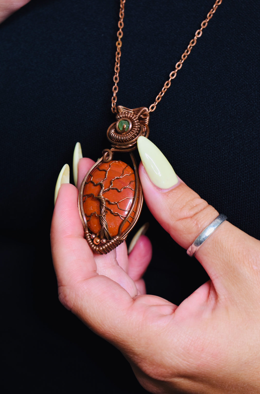 Red Jasper Tree of Life Pendant