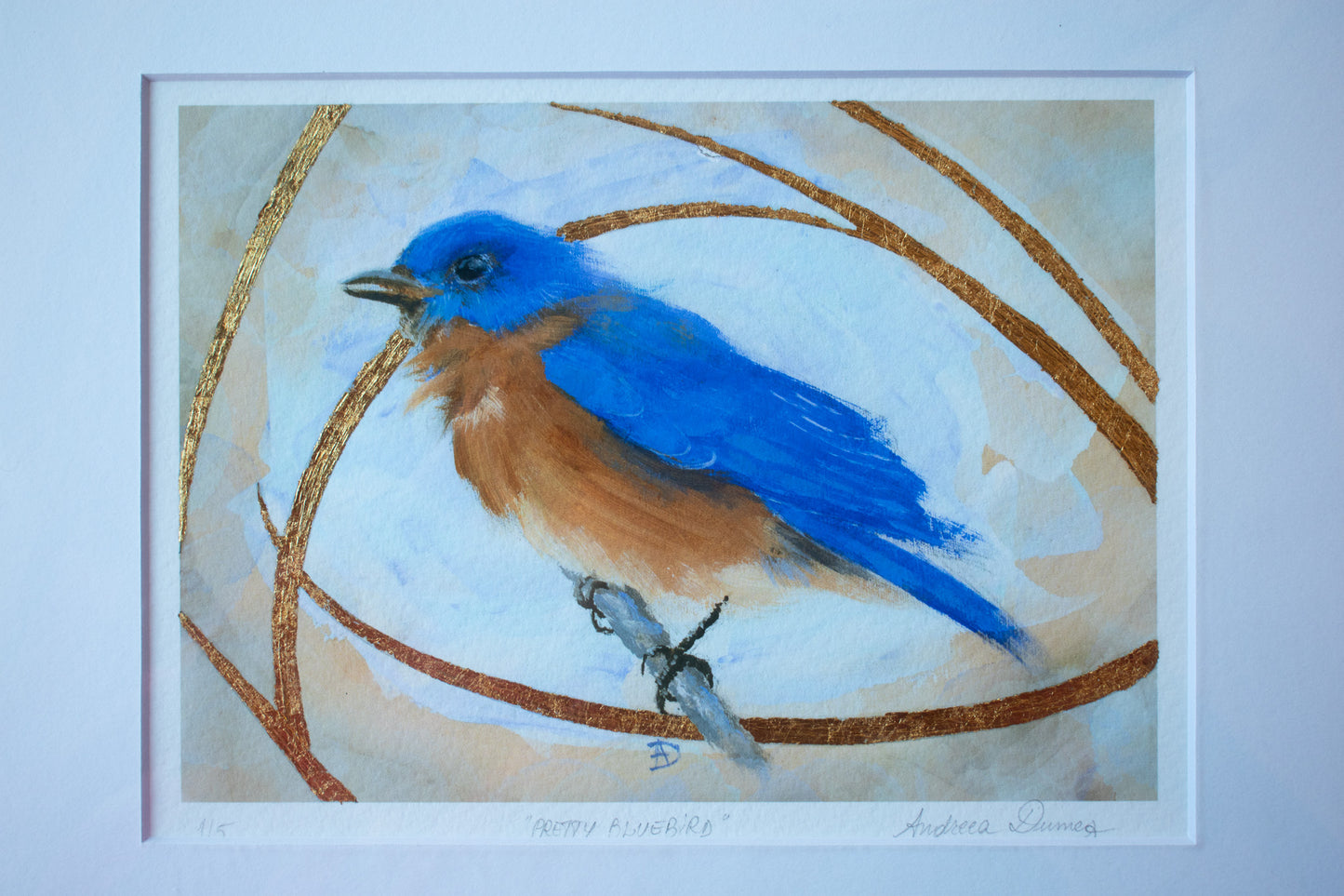 Pretty Bluebird 8x10 Print