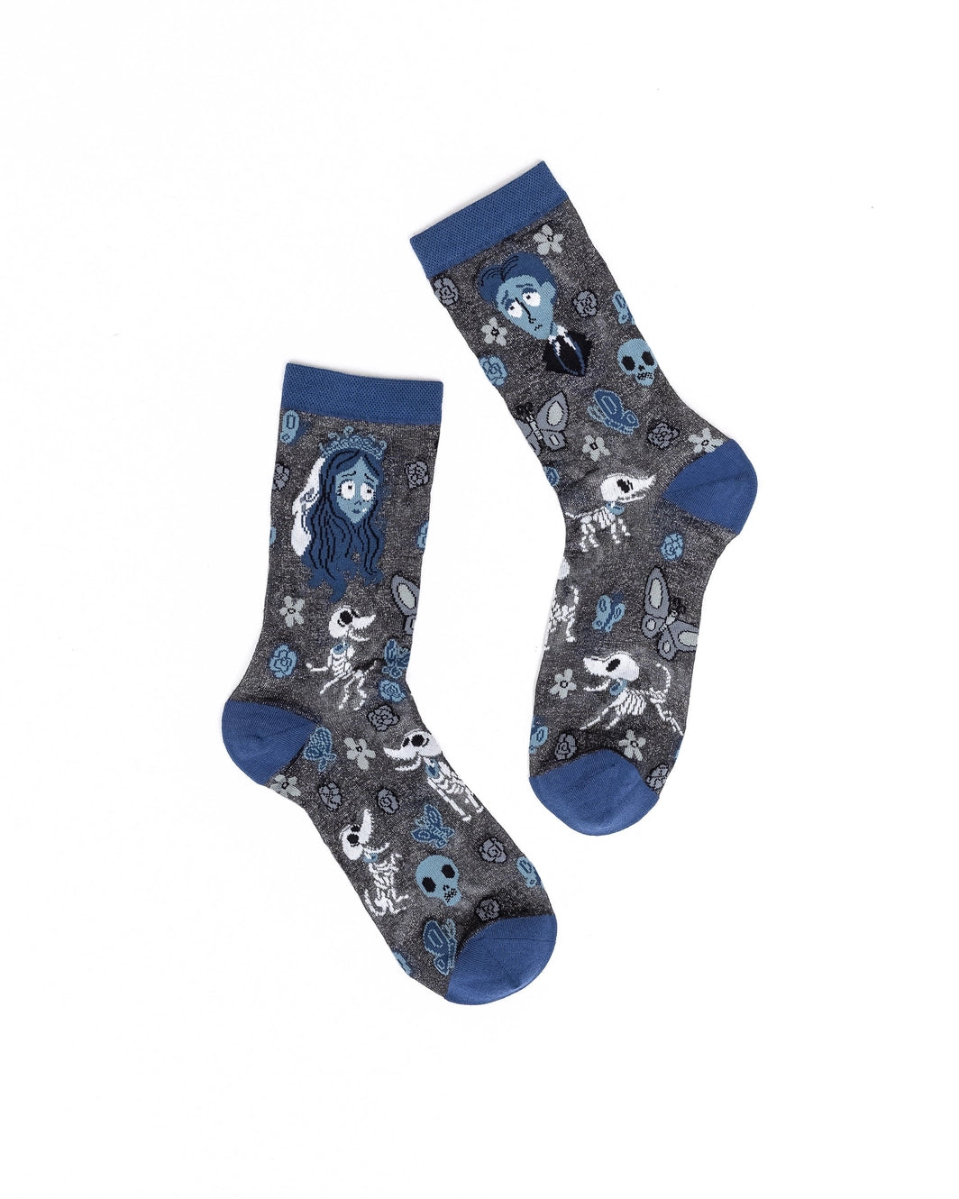 Corpse Bride Shimmer Crew Socks
