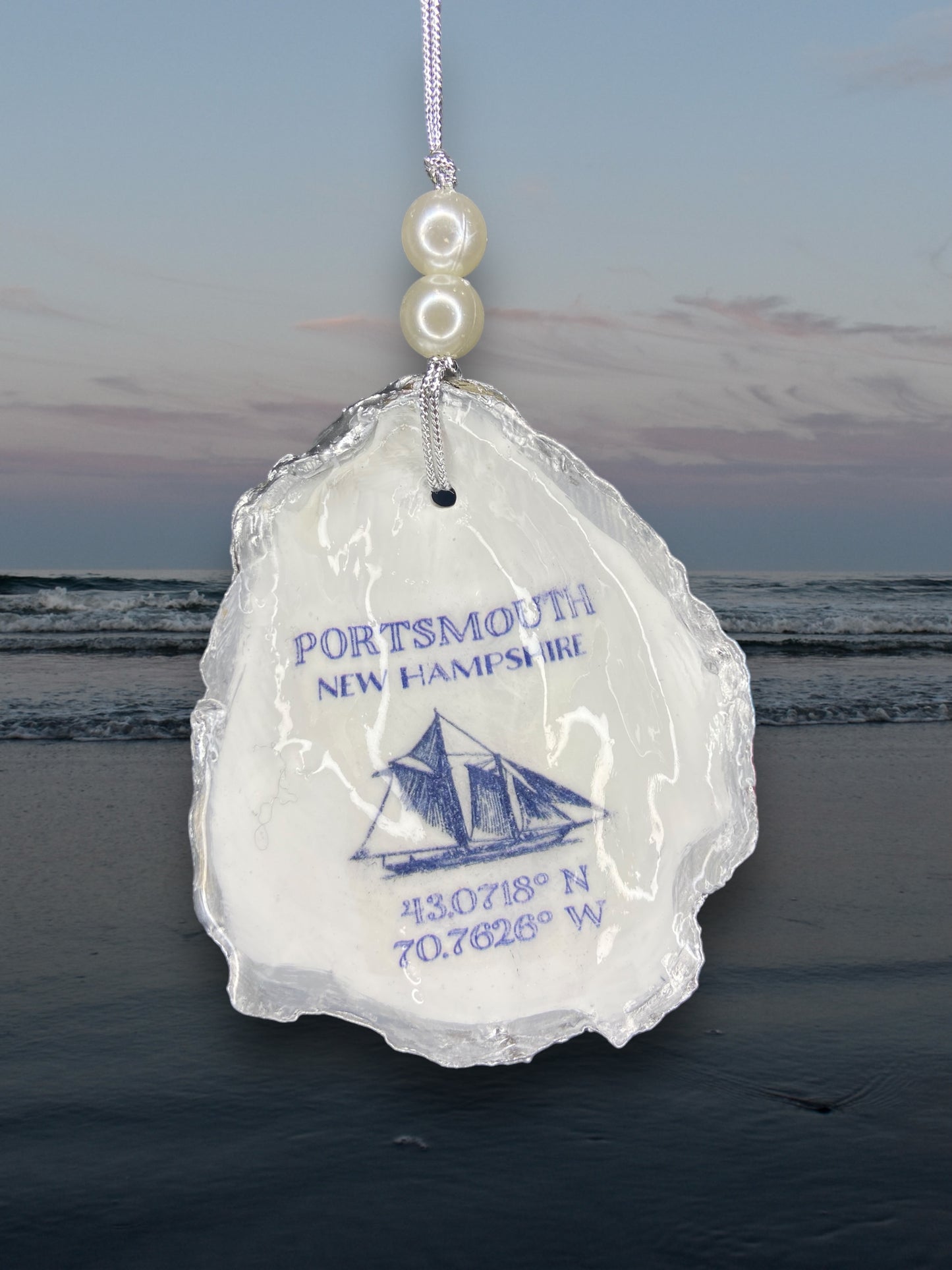 Portsmouth Ship Oyster Ornament