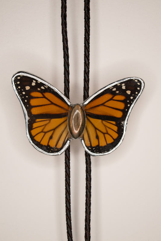 Monarch with Labradorite Bolo Tie