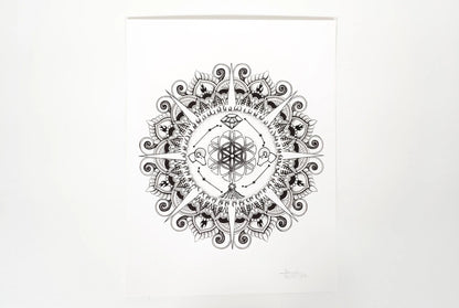Aries Zodiac Mandala Print