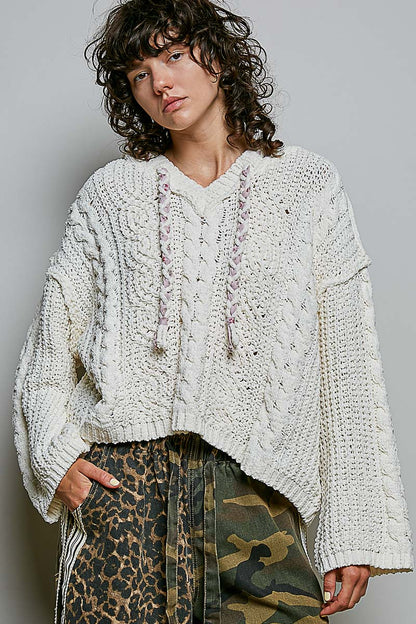 Braided Garden Hooded Sweater