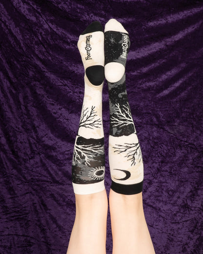 Foot Clothes | As Above So Below Knee High Socks