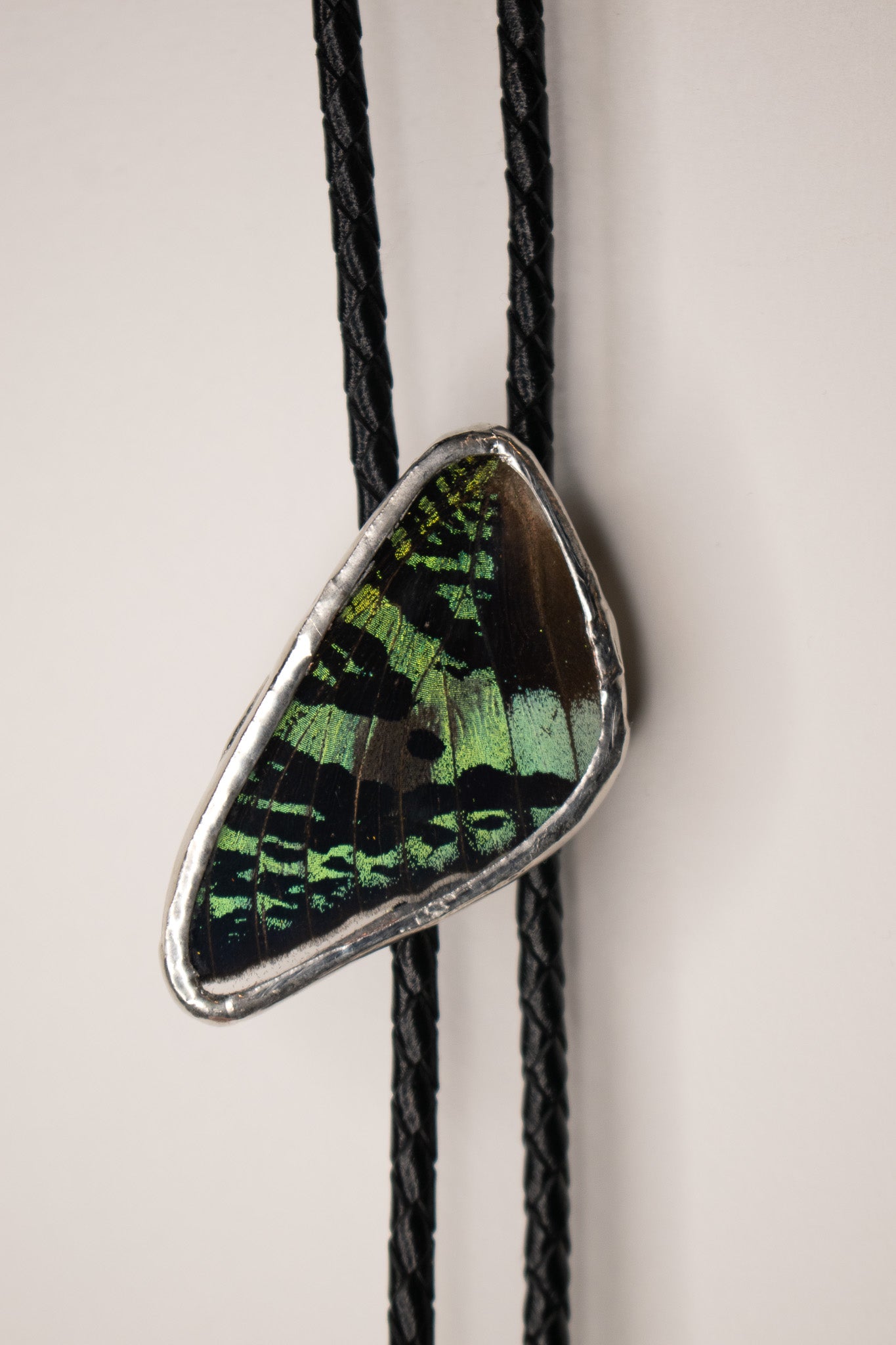 Sunset Moth Single Wing Bolo Tie