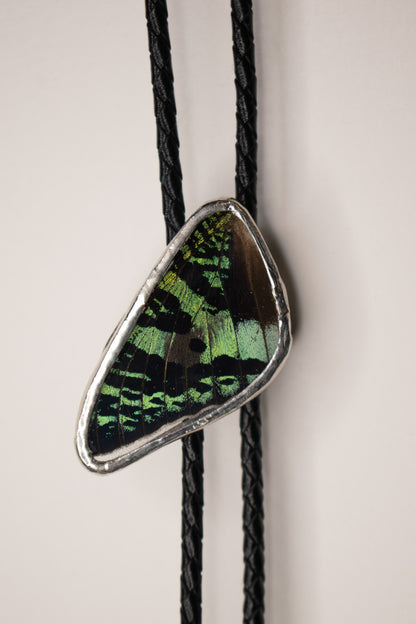 Sunset Moth Single Wing Bolo Tie