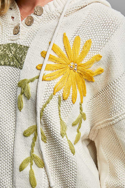 Flora Pearl Hooded Sweater