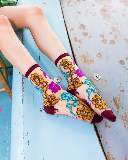 Gem Garden Crew Socks