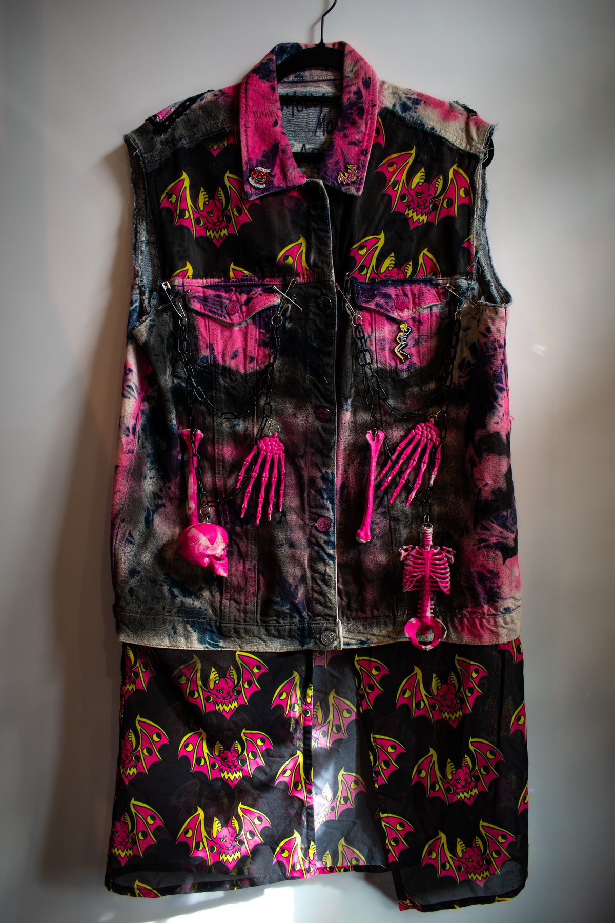 Coffin Pinup Denim Vest