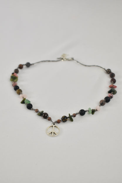 Peace and Beads Choker Necklace