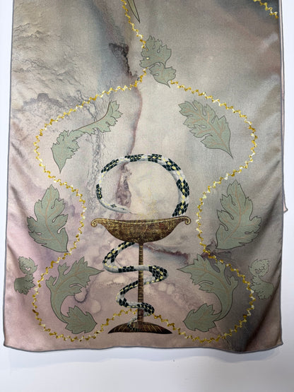 Hygieia No. 2 Silk Scarf (16” X 72”)