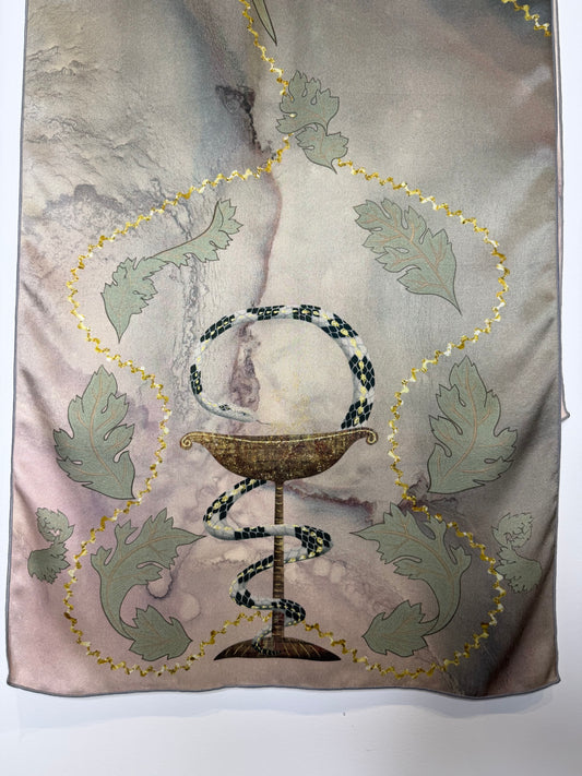 Hygieia No. 2 Silk Scarf (16” X 72”)
