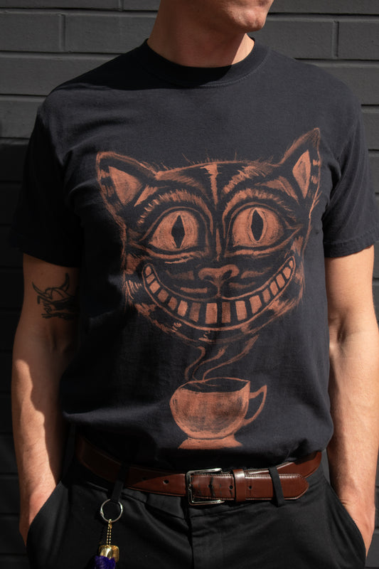 Moon Rabbit Bleach Dye T Shirt